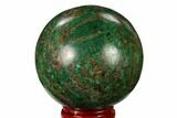 Polished Malachite Sphere - Peru #156458-1